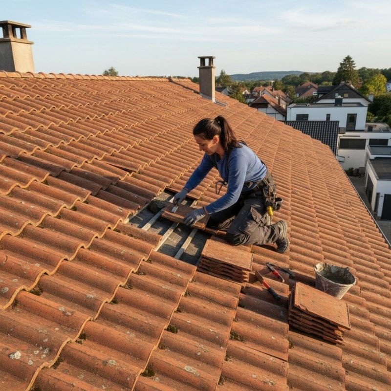 Clay Roof Leak Repair detail
