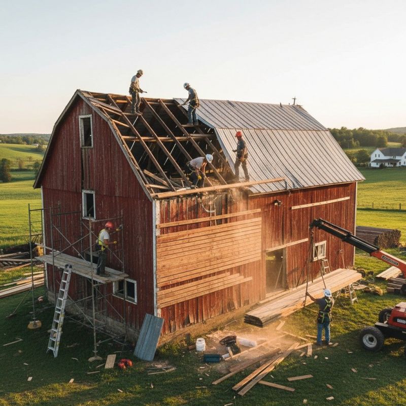 Pole Barn Roof Repair detail